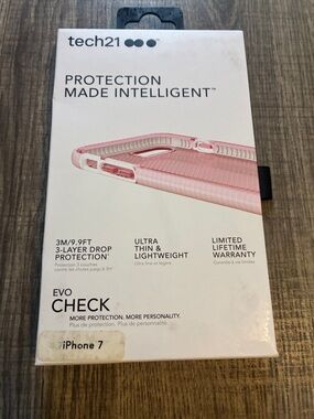 tech21 Evo Check iPhone 7 Case - Light Pink